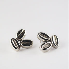 Pendientes café triple