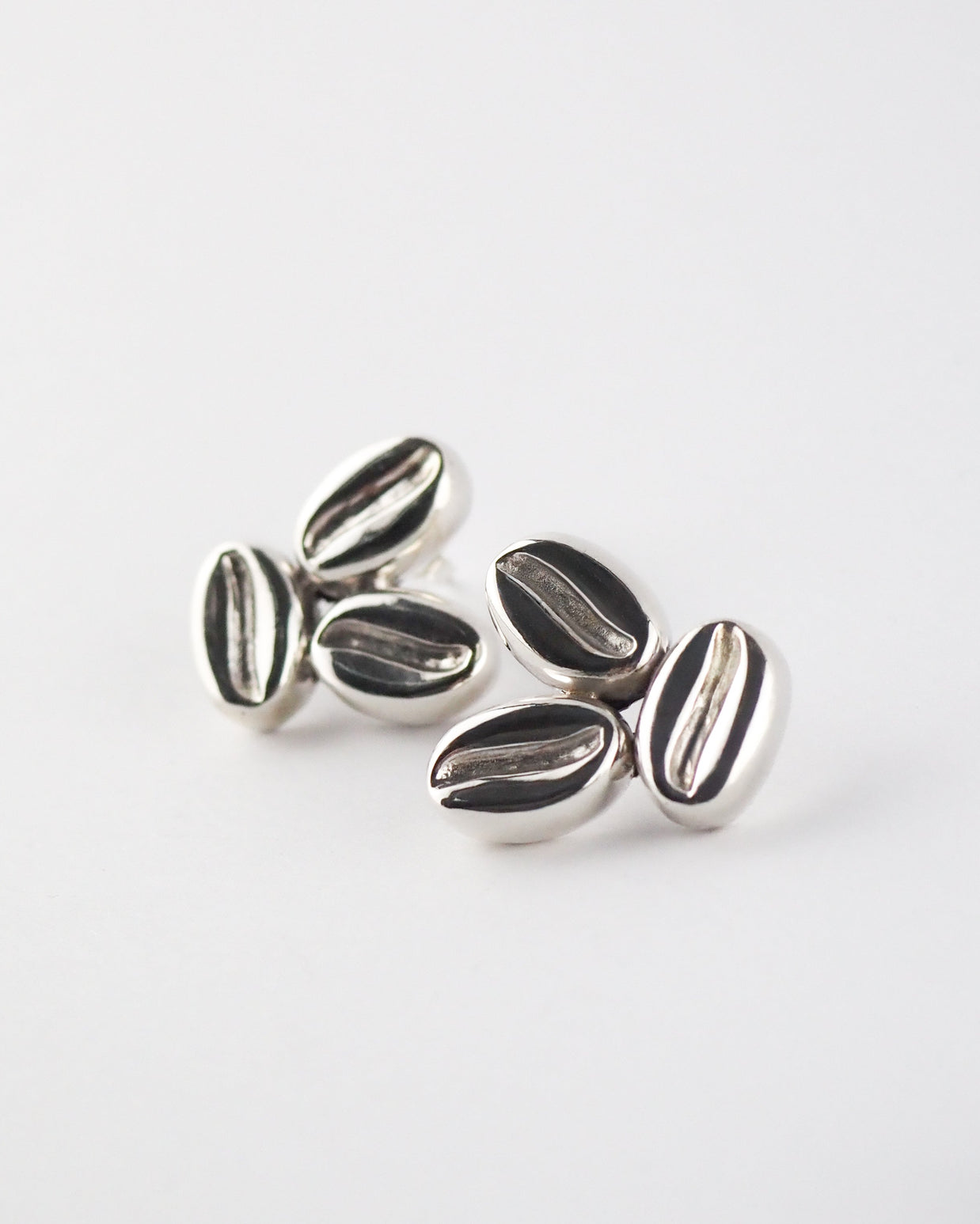 Pendientes café triple