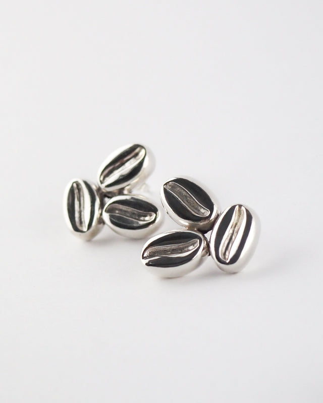 Pendientes café triple