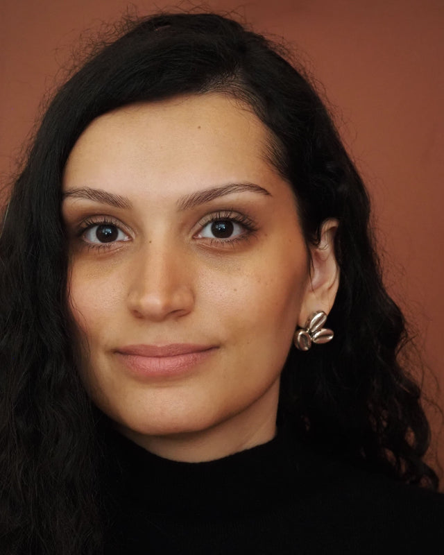 Pendientes café triple